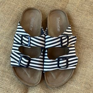 Striped Cork Sole Tidewater Sandals